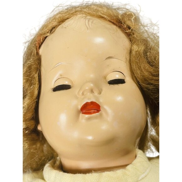 Sleepy Eyes Cloth Body Squeaker With Clothing VINTAGE 14” COLLECTIBLE BABY DOLL - Picture 6 of 12